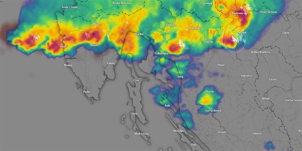Nestabilní dnešek na severu Jadranu