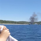 U Pašmanu hoří plachetnice