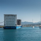 Pozor na zavřený Lefkas Floating Bridge