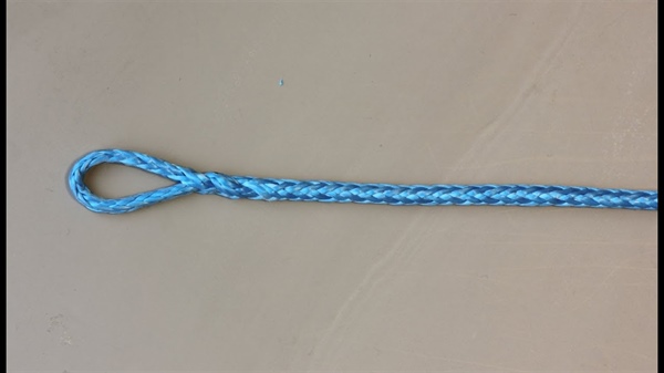 Výhoda zapleteného oka na laně dyneema