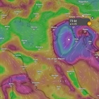 Tlaková níže na Jadranu, až 70 uzlů v poryvech