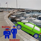 Bouračka Renaultu s rybářskou lodí a policejní ptydepe