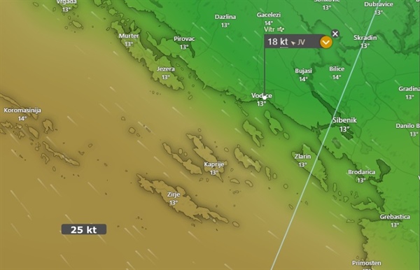 Plnou hlavní plachtu, nebo ref?