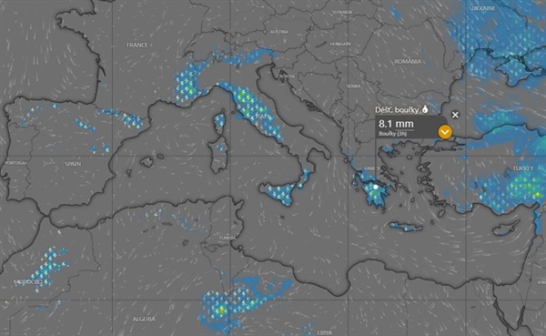 Dnes ve Středomoří, na co si dát pozor 29.5.2026