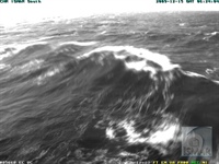 15. prosince 2009 vyfocená rogue wave z oceanografické věže Acqua Alta u Benátek.