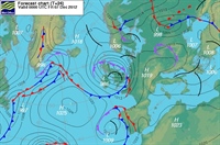 Synoptická mapa stejné oblasti ve stejném čase - 00.7.12